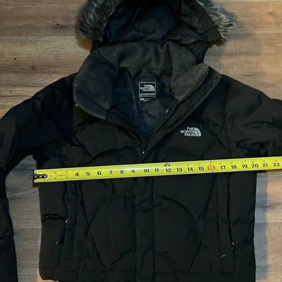 The North Face Black Puffer Jacket with Fur Hood